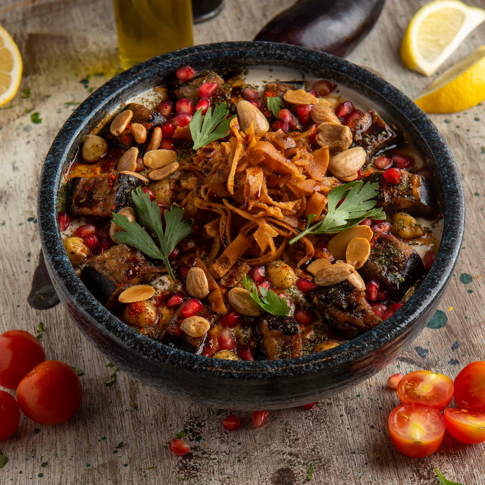 Eggplant Fatteh