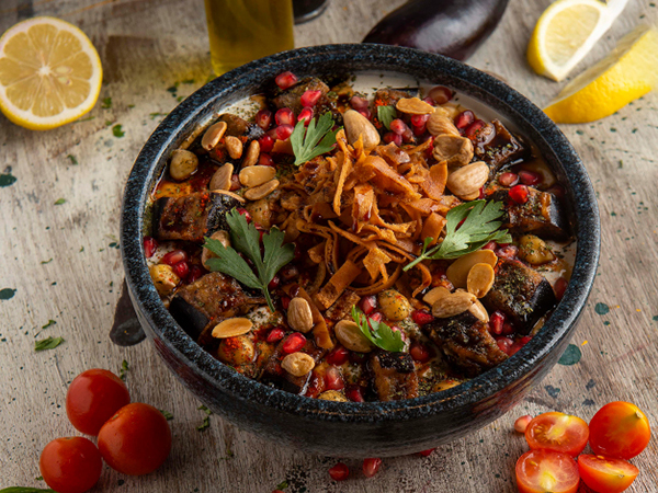 Eggplant Fatteh