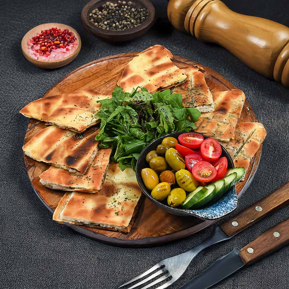 Cheese arayes with thyme