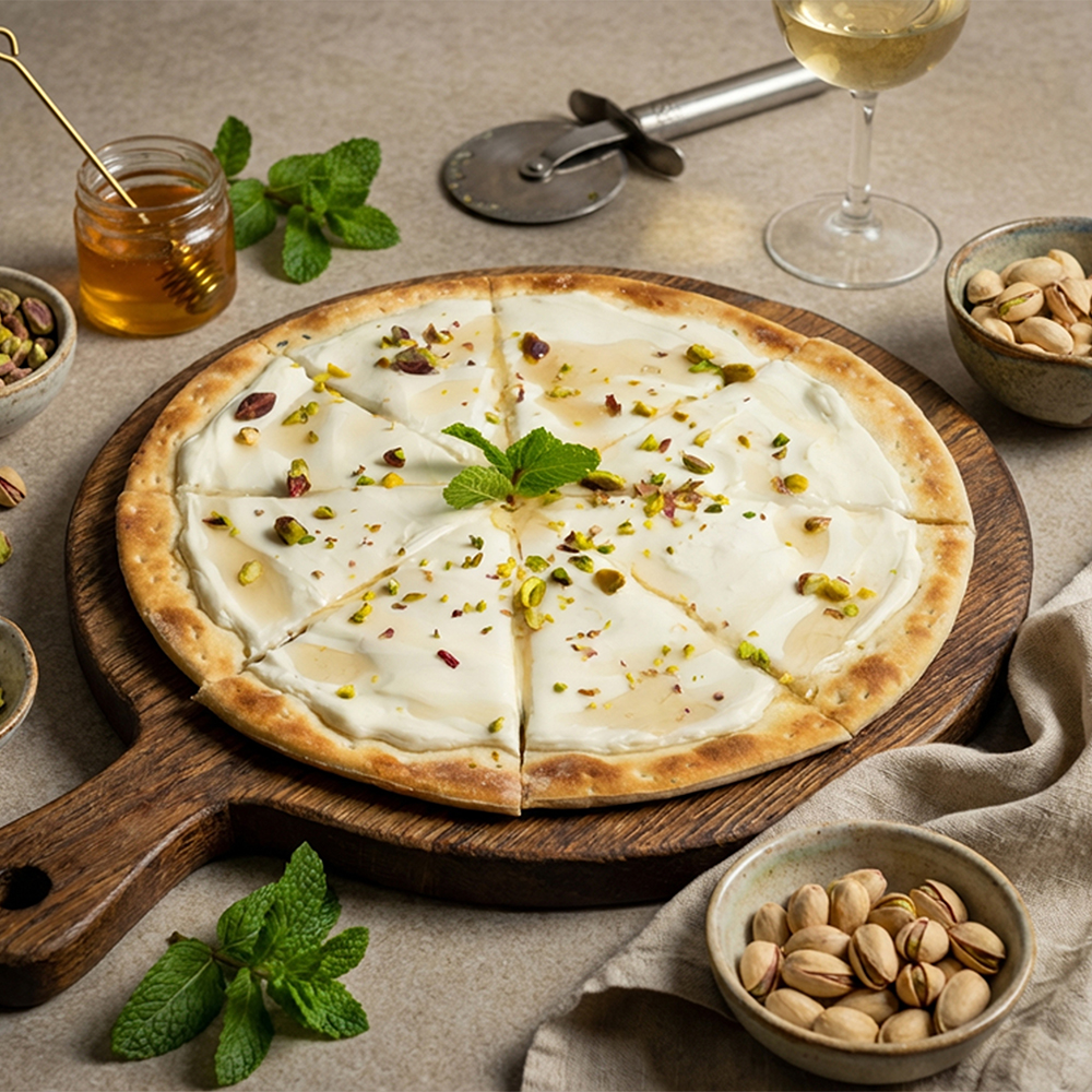 Labneh and Honey Flatbread