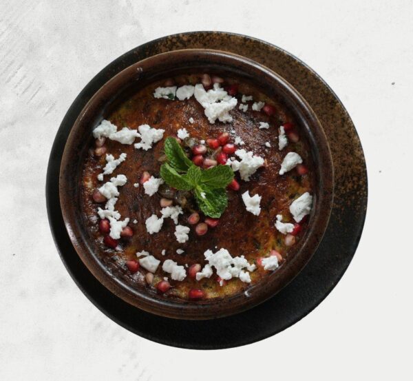 Spinach With Egg Clay Pot