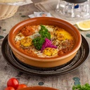 بيض الضيعة بالفخارة